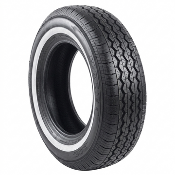 195R14C POWERTRAC VANMARCH 106/104R WHITE WALL
