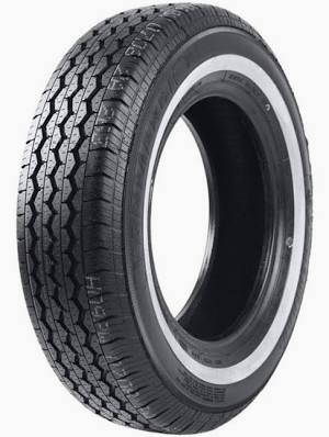 195R15C POWERTRAC VANMARCH 106/104R WHITE WALL